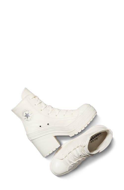 Shop Converse Chuck 70 De Luxe Heel Sneaker In Egret/egret/silver