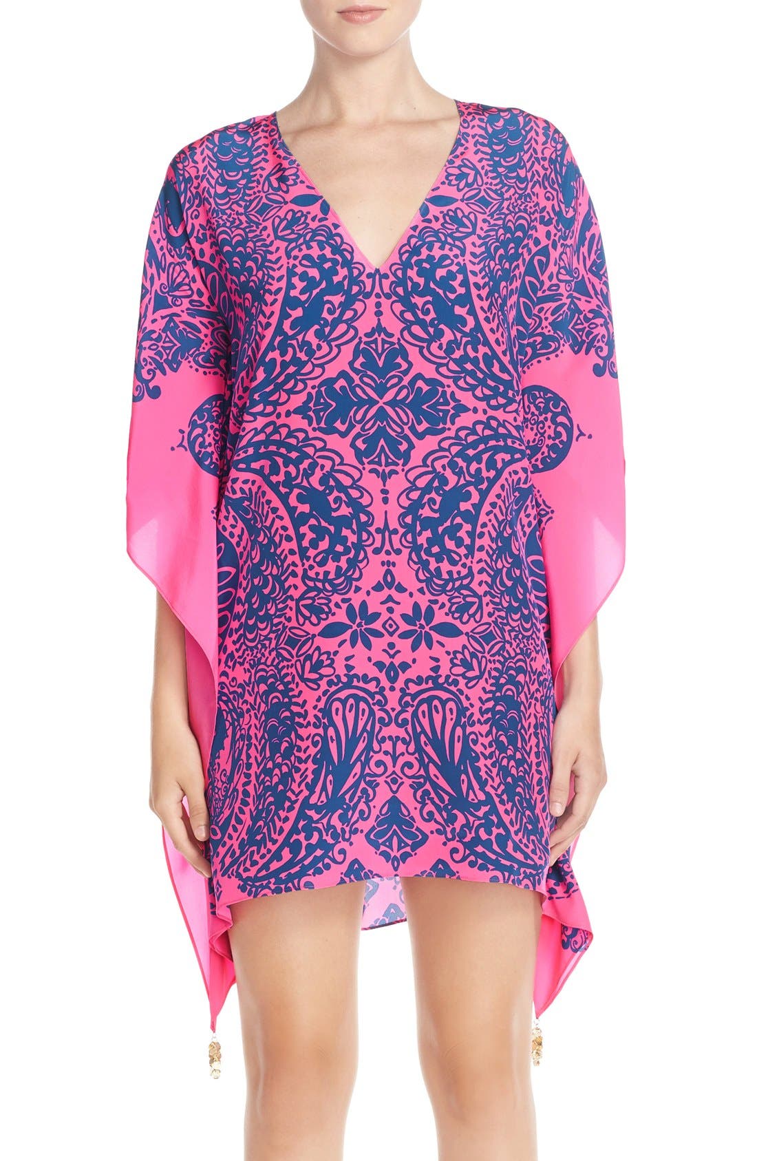 Lilly Pulitzer® 'Lindamarie' Print Silk Caftan Nordstrom