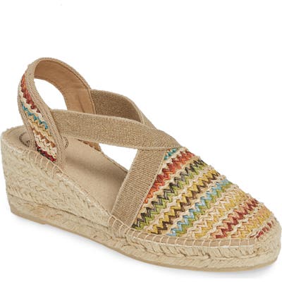 Toni Pons Terra Espadrille Wedge Sandal, Beige