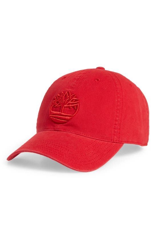 Timberland Soundview Baseball Cap In Barbados Cherry