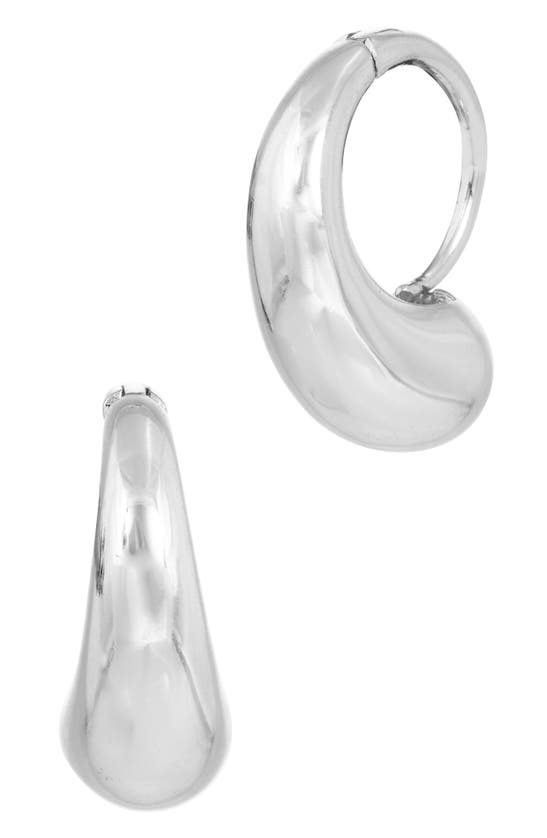 Shop Savvy Cie Jewels Minimalist Huggie Hoop Earrings In White