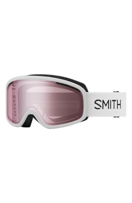 Shop Smith Vogue 154mm Snow Goggles In White/ignitor Mirror