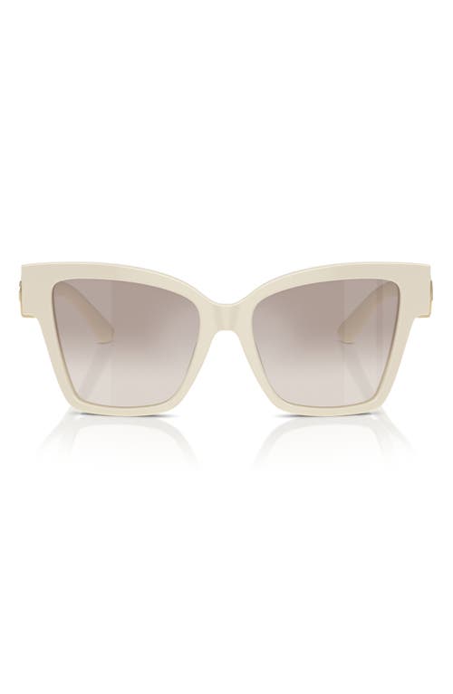 Dolce & Gabbana Dolce&gabbana 54mm Gradient Square Sunglasses In Cream