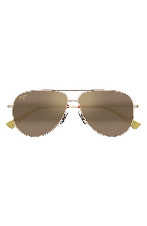 MAUI JIM MAUI JIM HAUOLI XL 62MM POLARIZED OVERSIZE AVIATOR SUNGLASSES