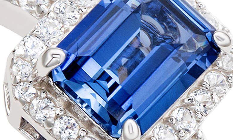 SUZY LEVIAN SUZY LEVIAN EMERALD CUT SAPPHIRE RING