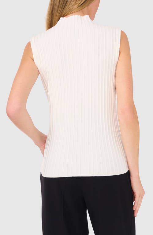 Shop Halogenr Halogen(r) Mock Neck Sleeveless Sweater In New Ivory White