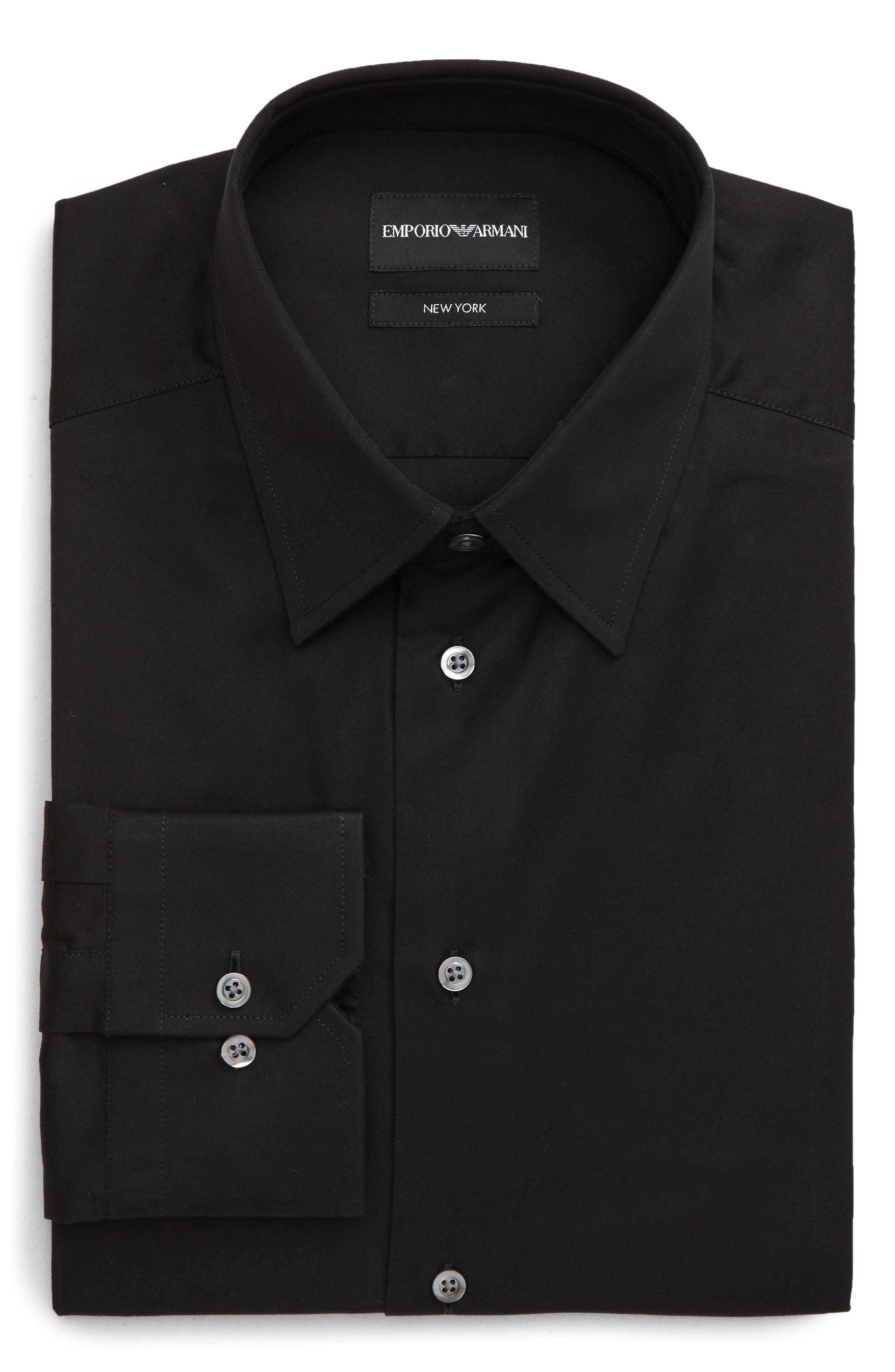 mens black dress shirt and pants