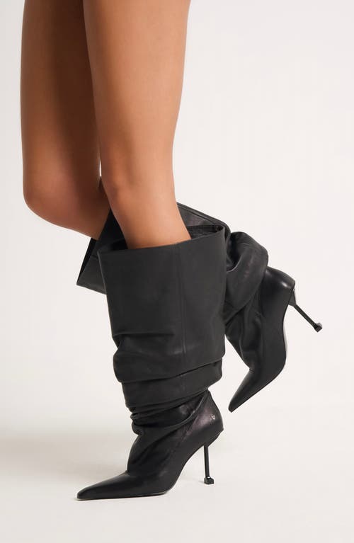 Shop Naked Wolfe Vern Slouch Tall Boot In Black-nappa Prince