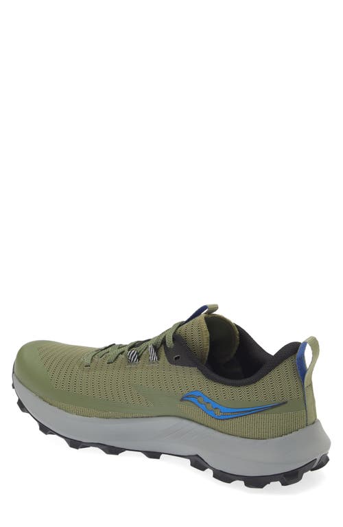 Saucony Peregrine 13 Running Shoe In Glade/black