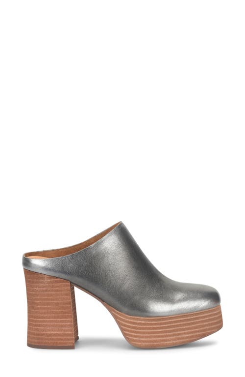 Shop Kork-ease ® Veronica Platform Mule In Silver Leather