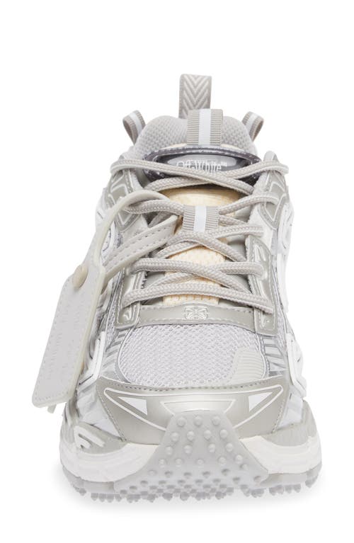 Off-white Out Walking Be Right Back Sneaker In Grey-silver