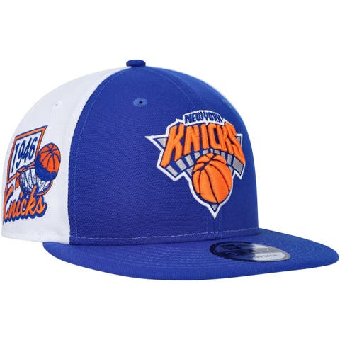 Men's New Era Blue New York Knicks Pop Panels 9FIFTY Snapback Hat