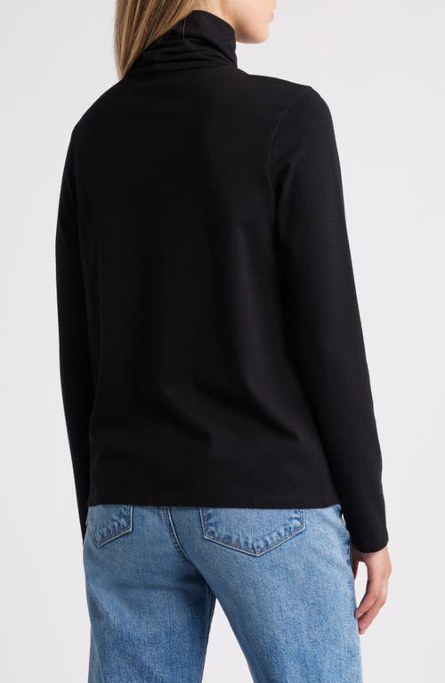 Shop Caslonr Caslon(r) Long Sleeve Turtleneck Top In Black