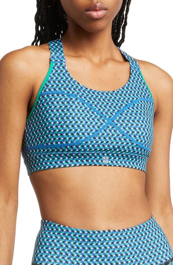 Terez Chicago Cubs Tlc Rainbow Bra At Nordstrom in Blue