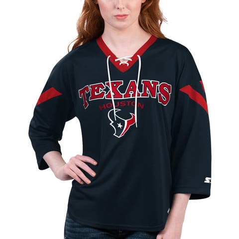 Women's Starter Red/Royal Atlanta Braves Baseline Raglan Historic