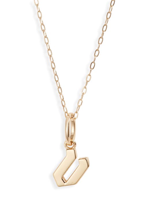 Sophie Customized Initial Pendant Necklace in Gold - V
