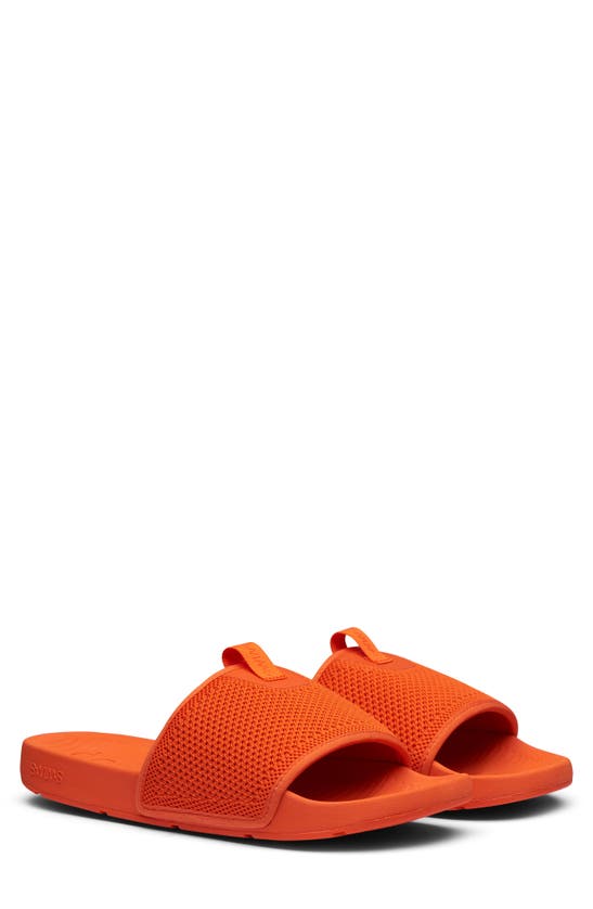 Swims Cabana Knit Slide Sandal In Orange