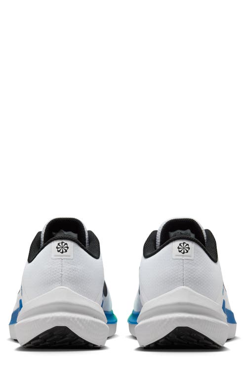 Shop Nike Air Winflo 10 Running Shoe In White/black/star Blue