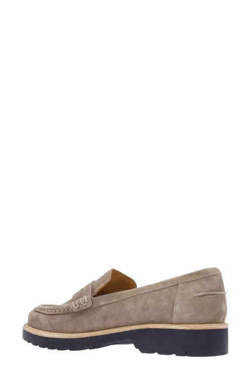 L'amour Des Pieds Yolandi Penny Loafer In Dark Taupe