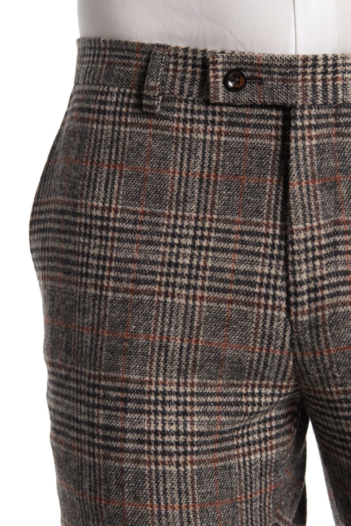 paisley and gray plaid pants