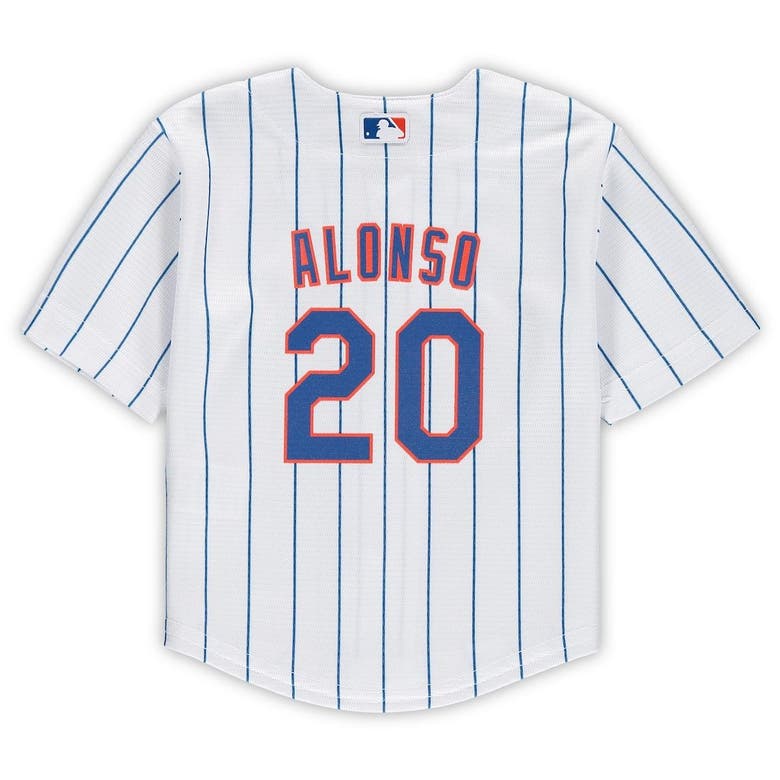 NIKE INFANT NIKE PETE ALONSO WHITE NEW YORK METS HOME REPLICA PLAYER JERSEY