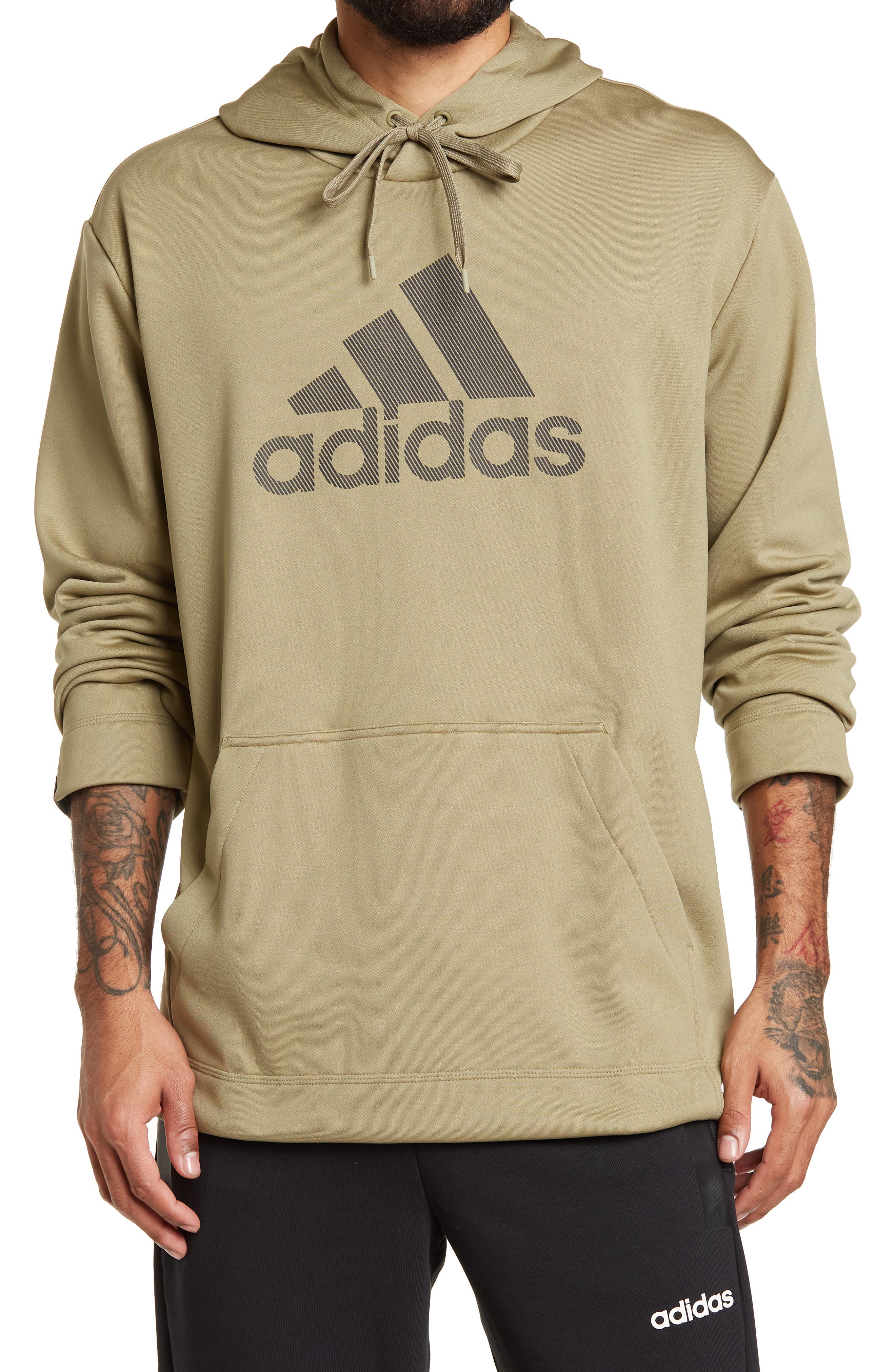 adidas hoodie tan