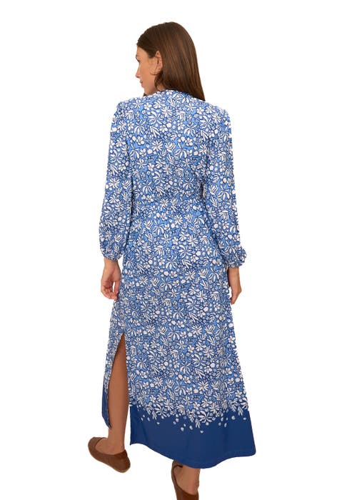 Cabana Life Button Down Maxi Dress In Tahoe