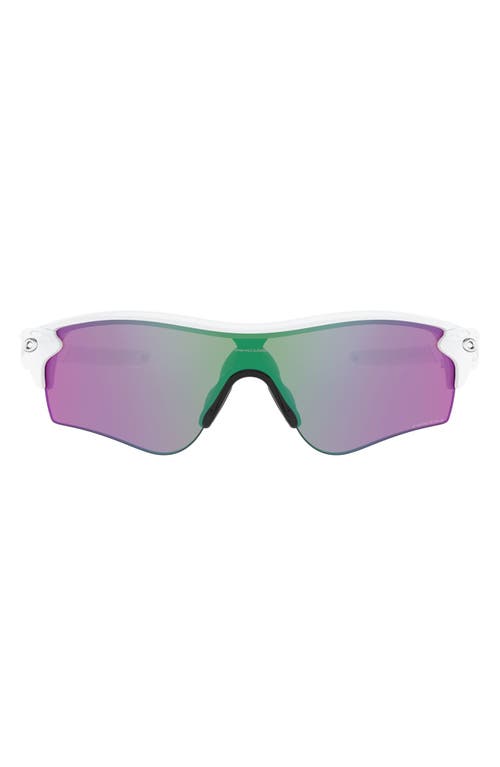 Oakley Shield Sunglasses In Polished White/prizm Golf