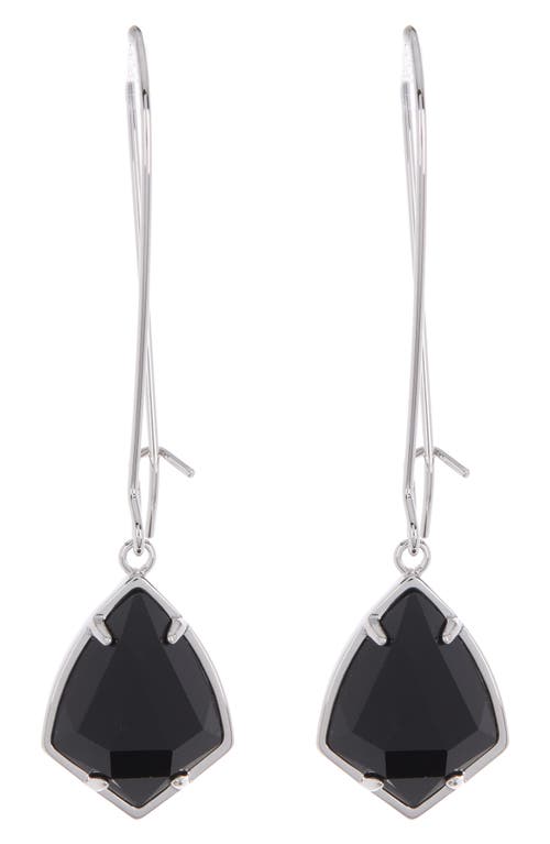 Kendra Scott Carrine Earrings In Black/silver