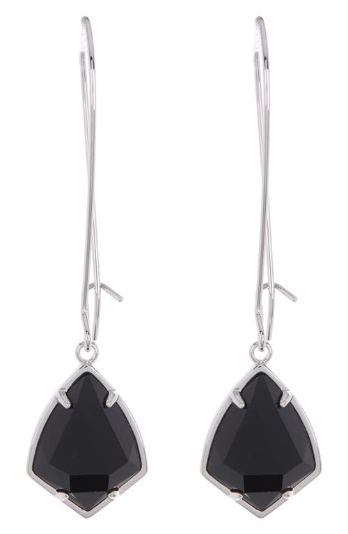 Shop Kendra Scott Carrine Earrings In Black/silver