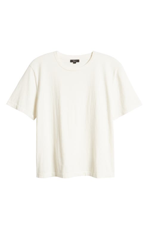 Rails Cotton Cashmere Crewneck T-shirt In White