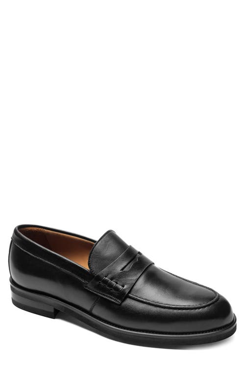 Shop Bruno Magli Carter Penny Loafer In Black Nappa