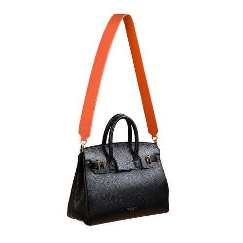 TEDDY BLAKE TEDDY BLAKE STAMPATTO LEATHER WIDE STRAP