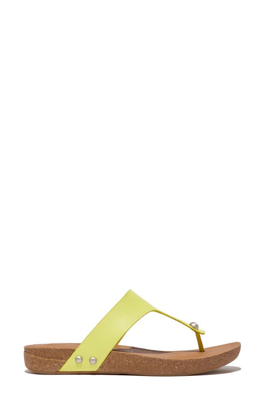 Shop Fitflop Iqushion Flip Flop In Sunny Lime