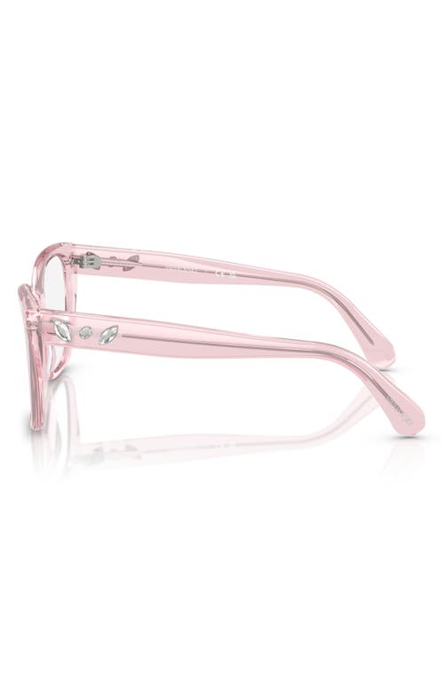 Swarovski 53mm Irregular Optical Glasses In Trans Pink
