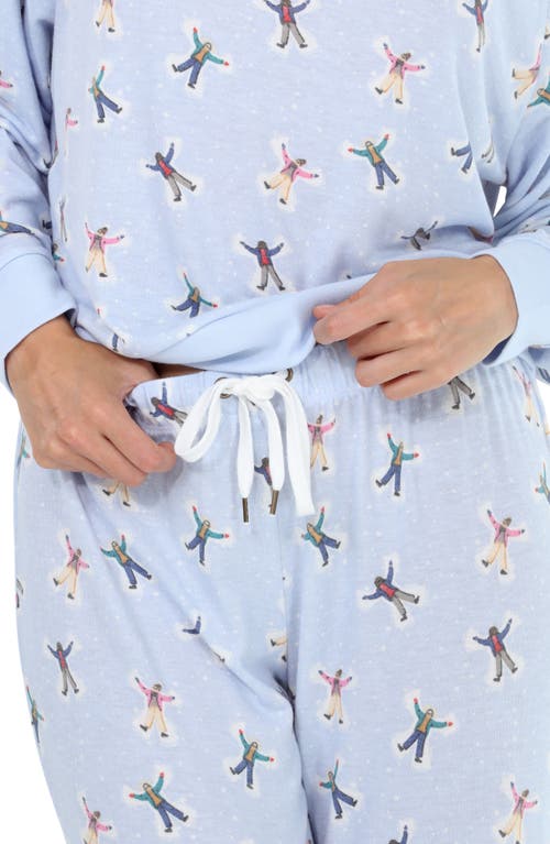 Shop Honeydew Star Seeker Brushed Jersey Pajamas In Leisure Snow Angels