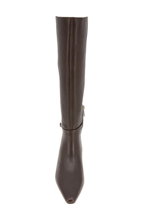 Shop Kenneth Cole Marais Knee High Boot In Chocolate Leather