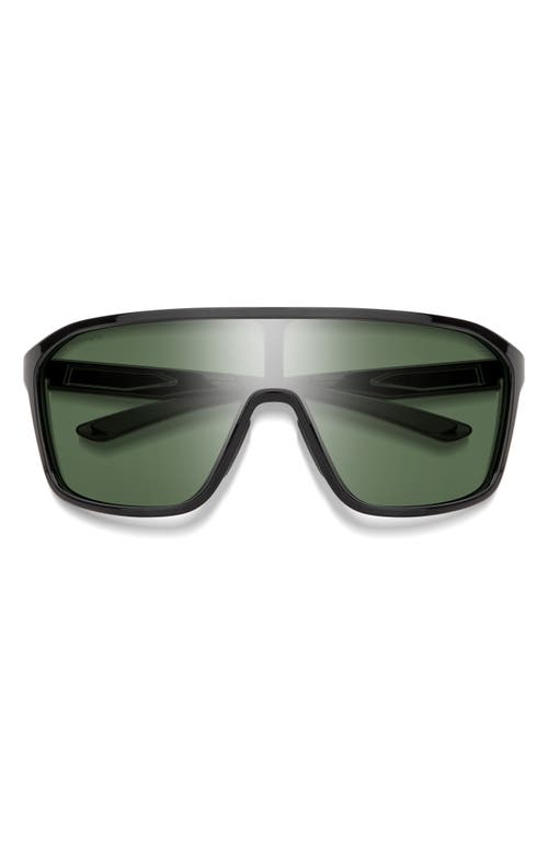 Smith Boomtown 135mm Chromapop™ Polarized Shield Sunglasses In Green