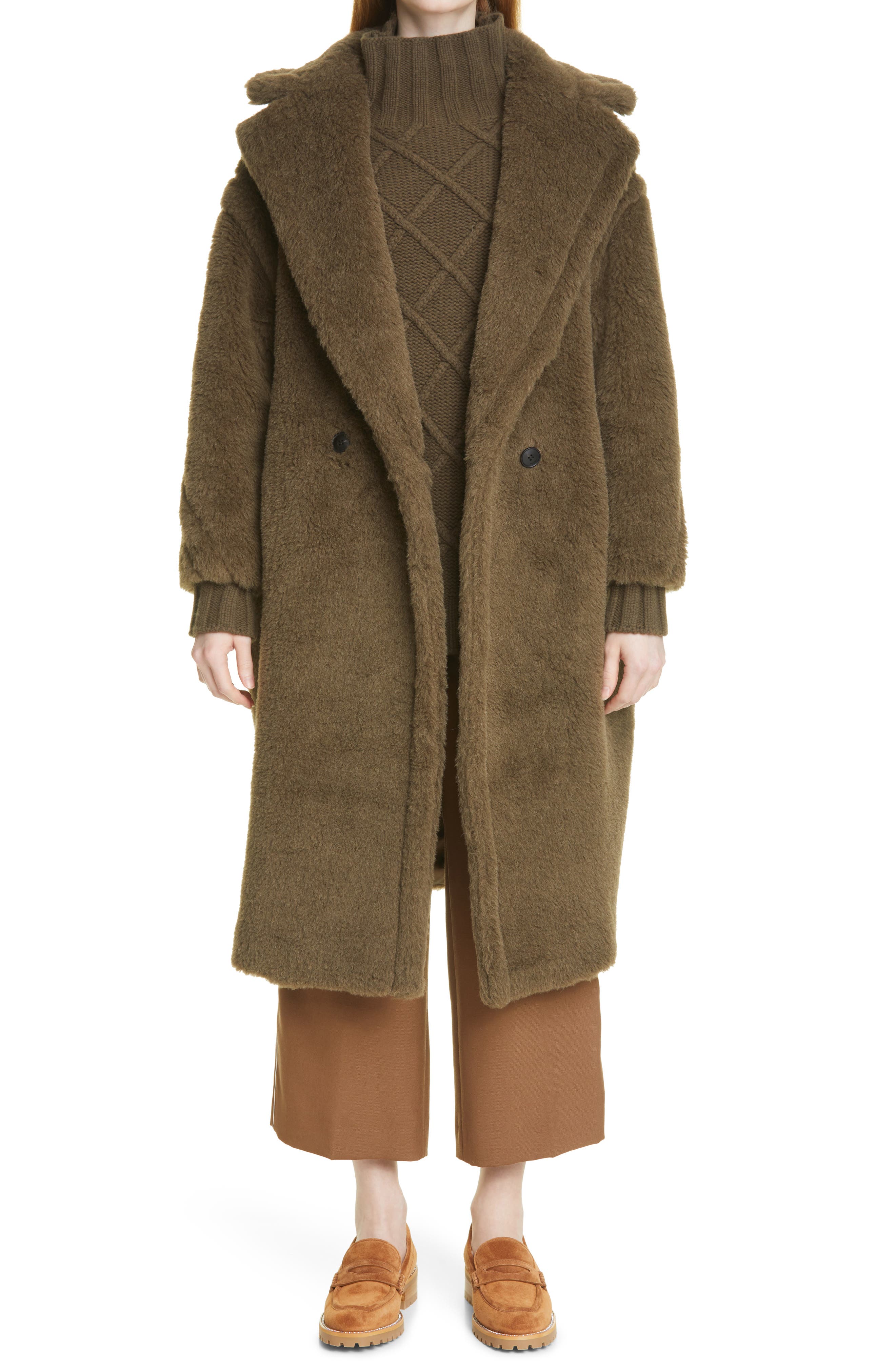 Max Mara Teddy Bear Icon Faux Fur Coat 