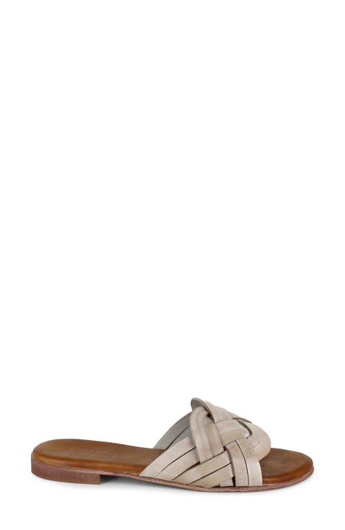 Artisan Crafted By Zigi Arutzy Slide Sandal In White Grey