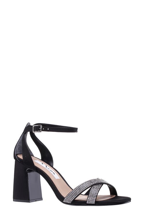 Nina Quinley Ankle Strap Sandal Black at Nordstrom,