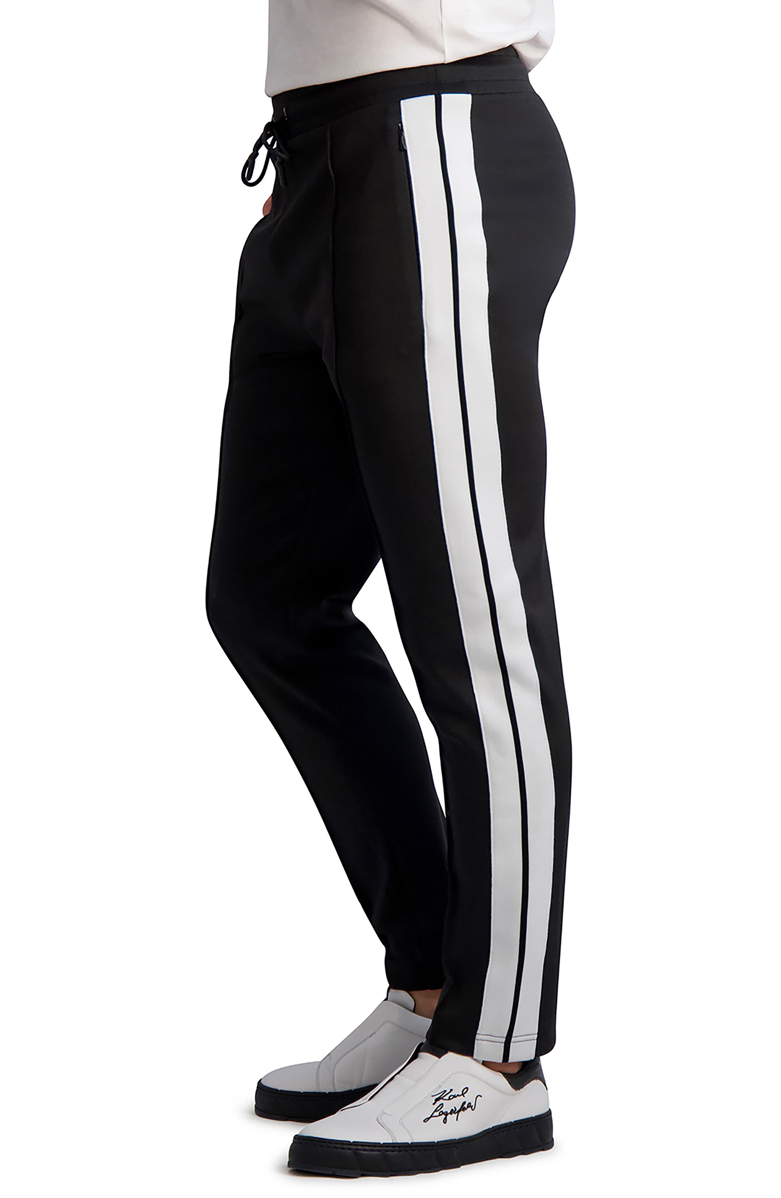 Karl Lagerfeld Paris Colorblock Scuba Track Pants Nordstrom