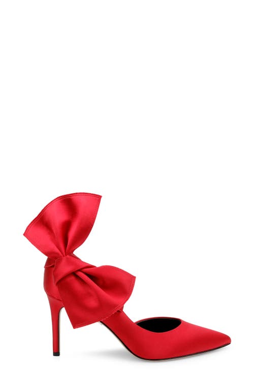 Shop Dee Ocleppo Belmont Half D'orsay Pump In Red Satin