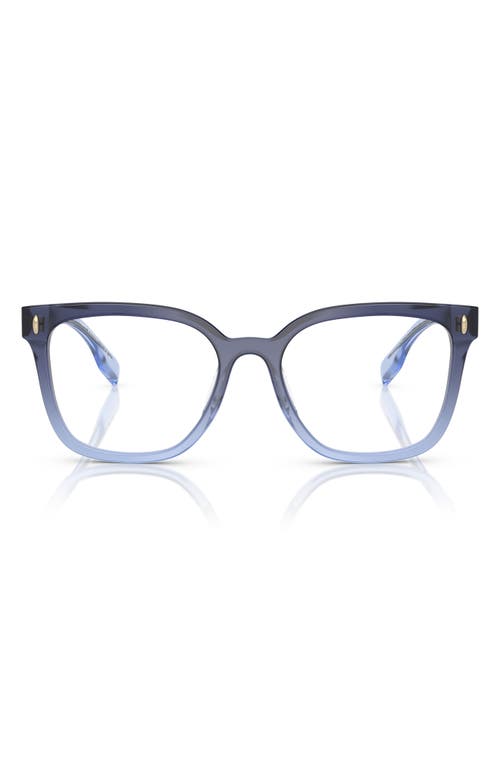 Tory Burch 55mm Square Optical Glasses In Dark Blue