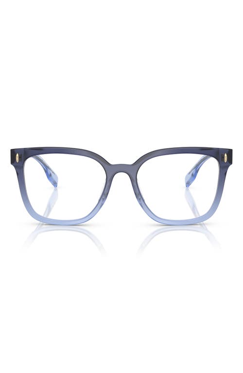 Tory Burch 53mm Square Optical Glasses in Blue Gradient 