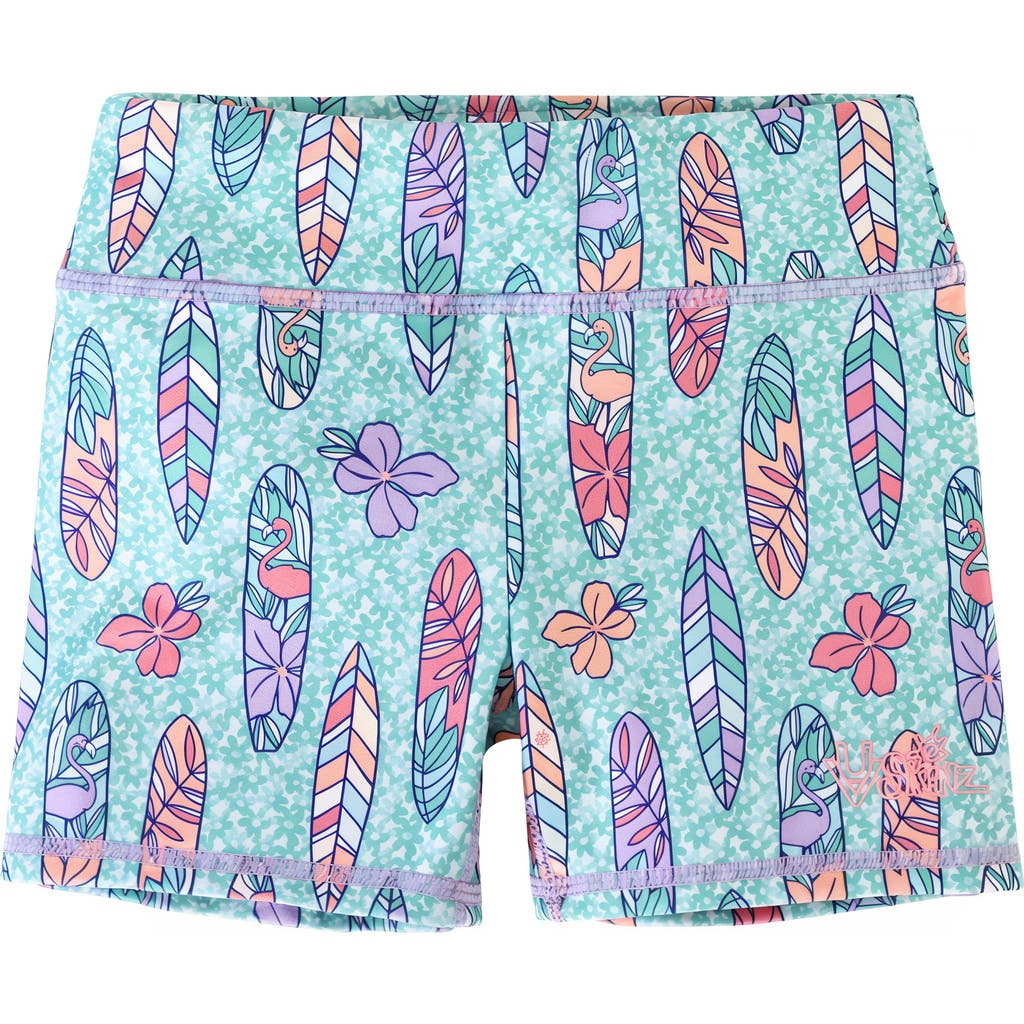 Uv Skinz Active Swim Shorts In Petal Power