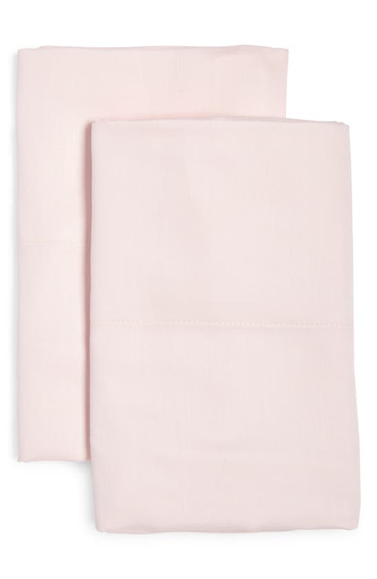 Ted Baker Plain Dye Collection Set Of 2 Standard Pillowcases In Pink