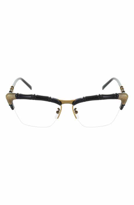 Gucci 58mm Novelty Square Optical Glasses