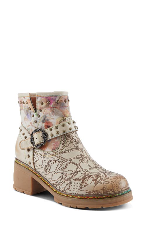 Shop L'artiste By Spring Step Branchout Platform Bootie In Beige Multi