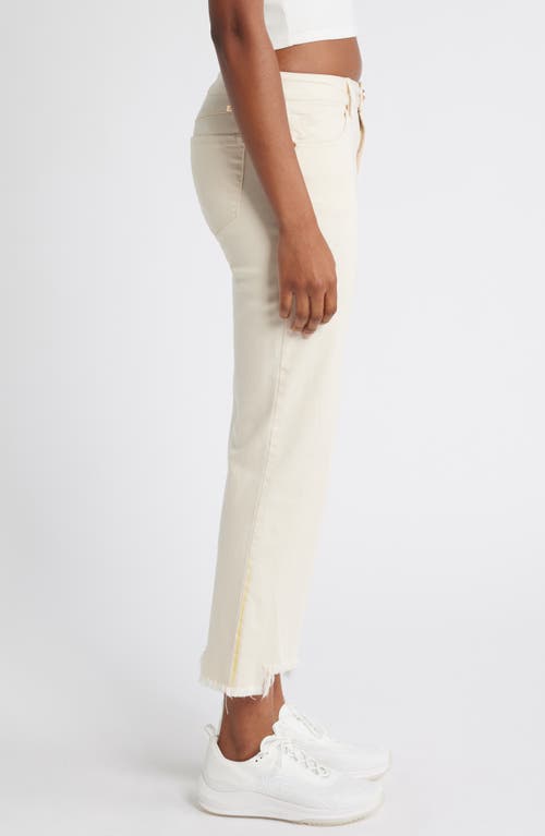 1822 Denim Demi Fray Step Hem Bootcut Jeans In White Smoke